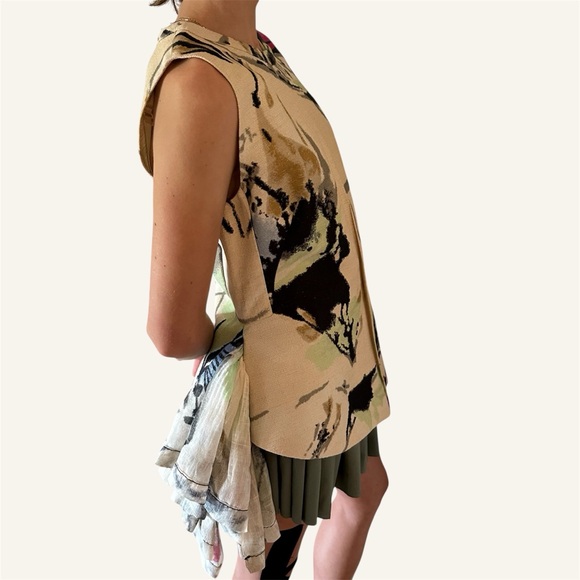 MARNI Side Ruffle Sleeveless Top🌸 - Picture 1 of 13